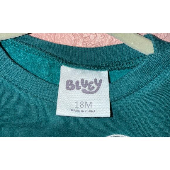Bluey Teal Christmas Infant Sweater - Infant 18 Month - Bluey Christmas - Picture 3 of 3